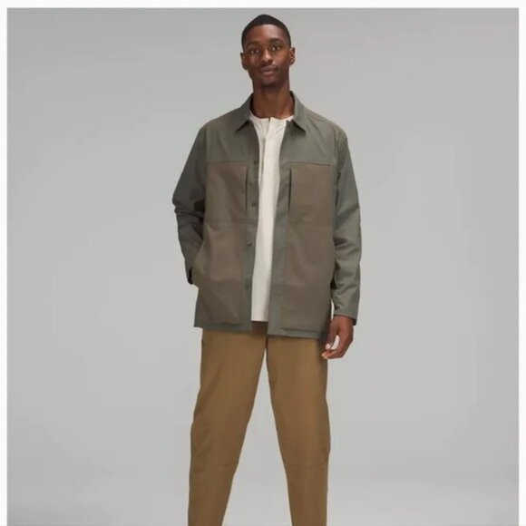 lululemon athletica Other - Lululemon Green Snap-Front Collared Jacket Men's Large